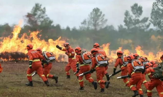 ■ 震撼！吉孚消防在森林灭火演习现场